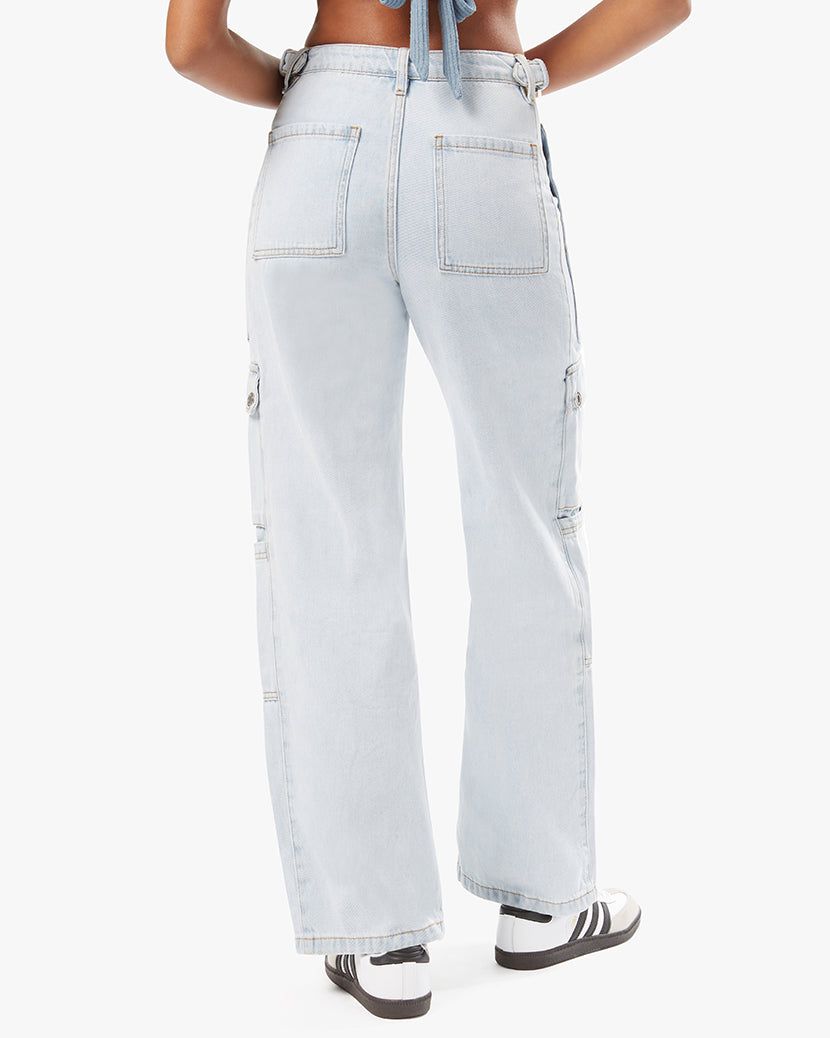 Denim Straight Indigo Cargo Jean sold by WeWoreWhat product image thumbnail 5
