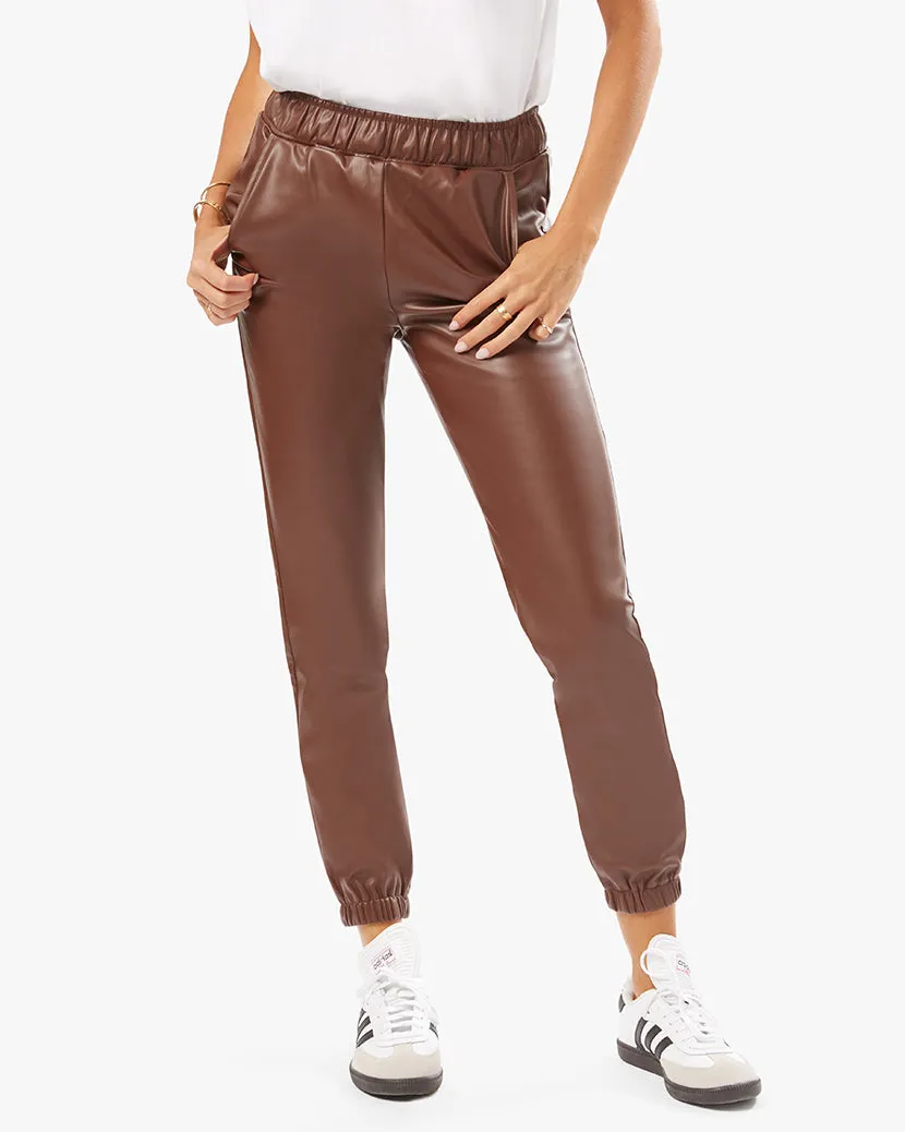 Vegan Leather Jogger sold by WeWoreWhat