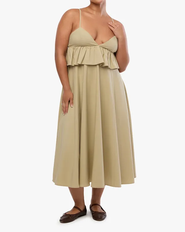 Peplum Midi Dress sold by WeWoreWhat