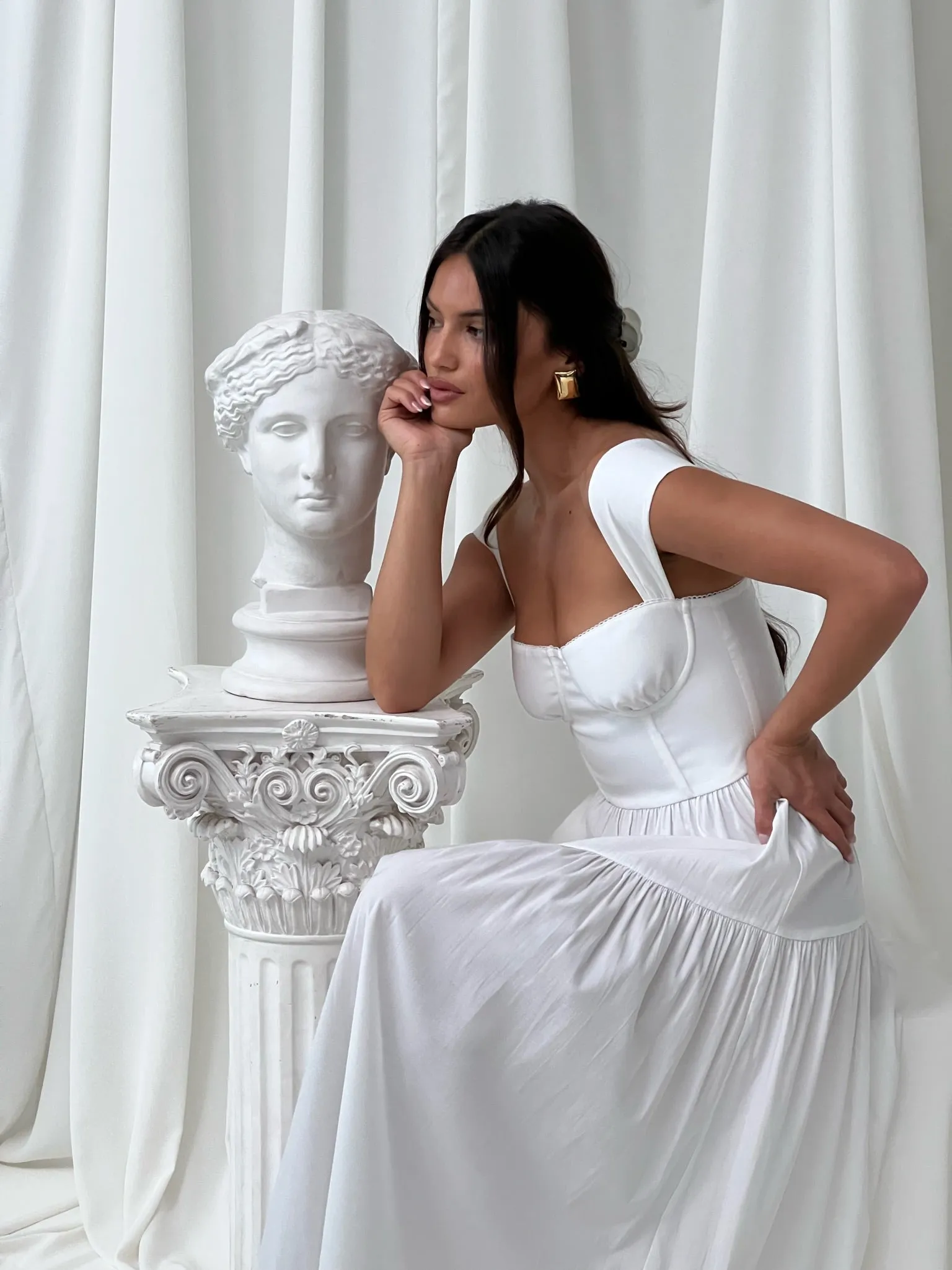 Strap Corset Midi Dress sold by WeWoreWhat product image thumbnail 3