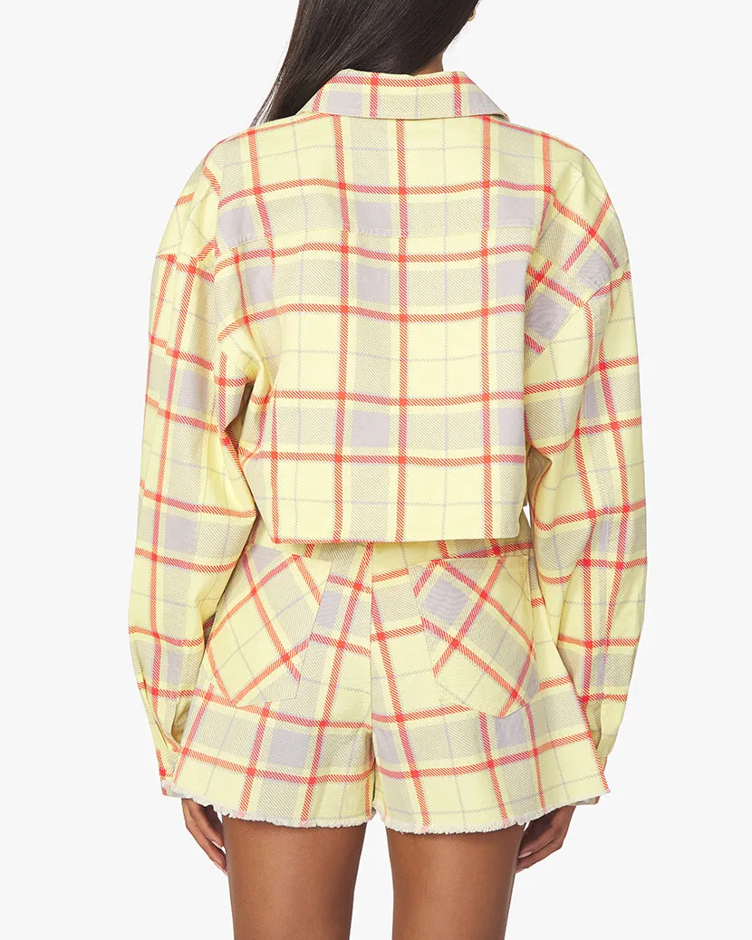 Cropped Plaid Denim Jacket sold by WeWoreWhat product image thumbnail 4