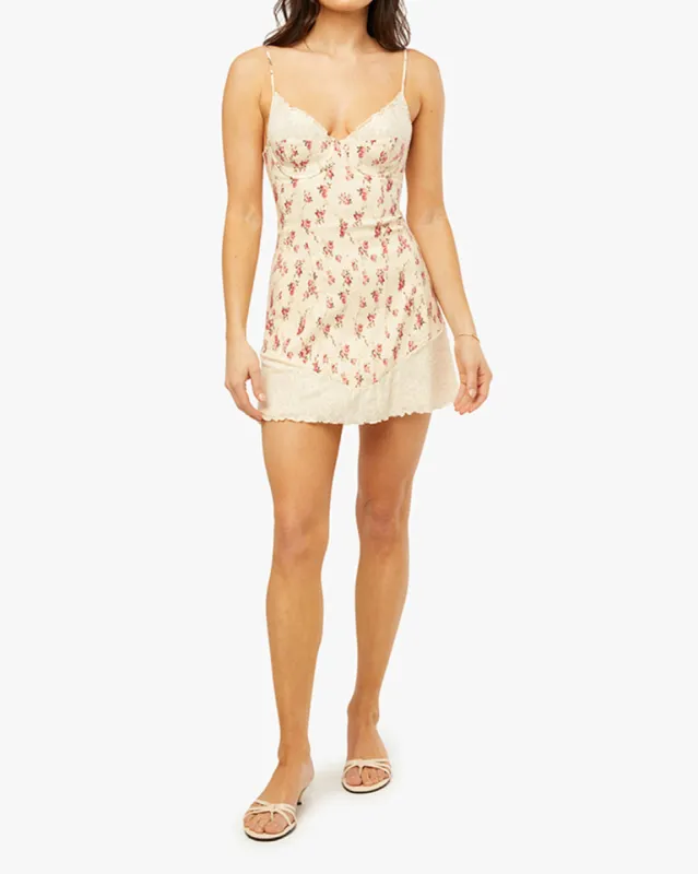 Lace Peplum Corset Mini Dress sold by WeWoreWhat