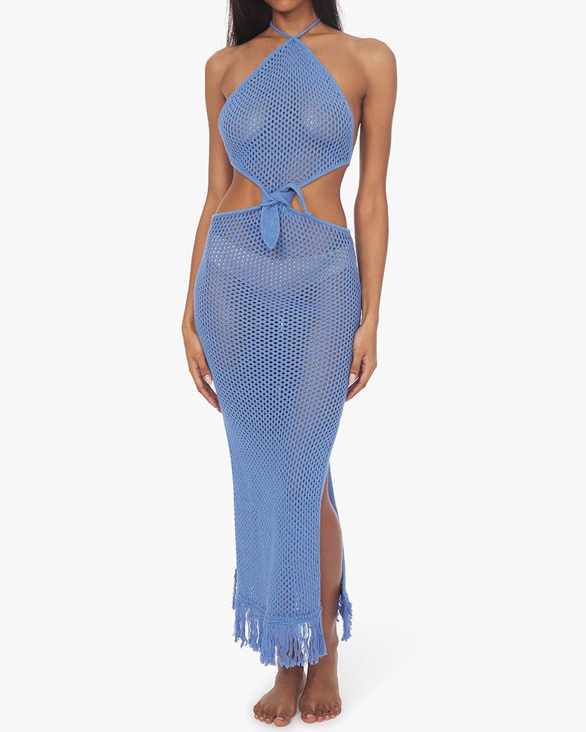 Crochet Fringe Maxi Dress sold by WeWoreWhat product image thumbnail 4