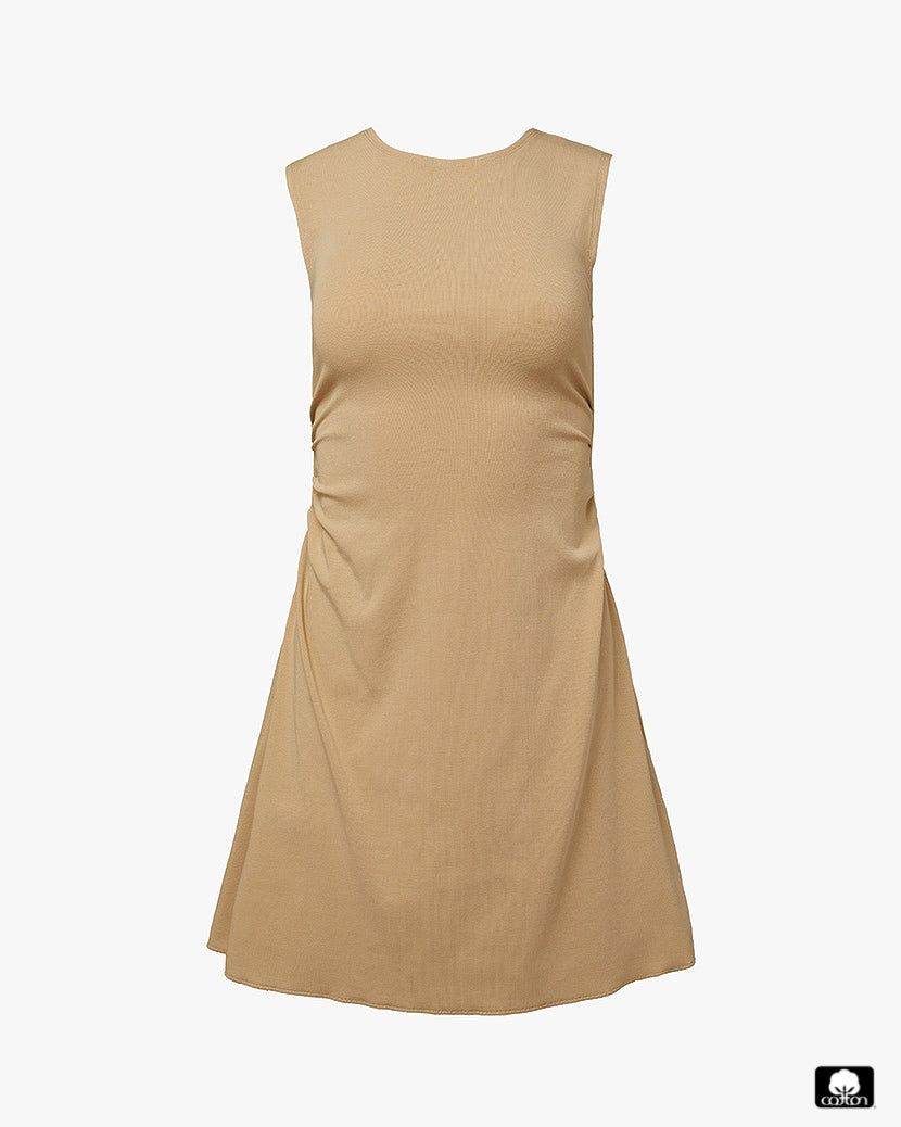 Ruched Muscle Tank Mini Dress sold by WeWoreWhat product image thumbnail 2