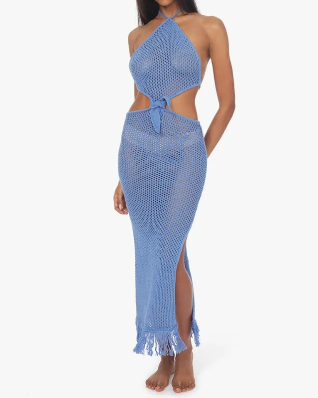 Crochet Fringe Maxi Dress sold by WeWoreWhat
