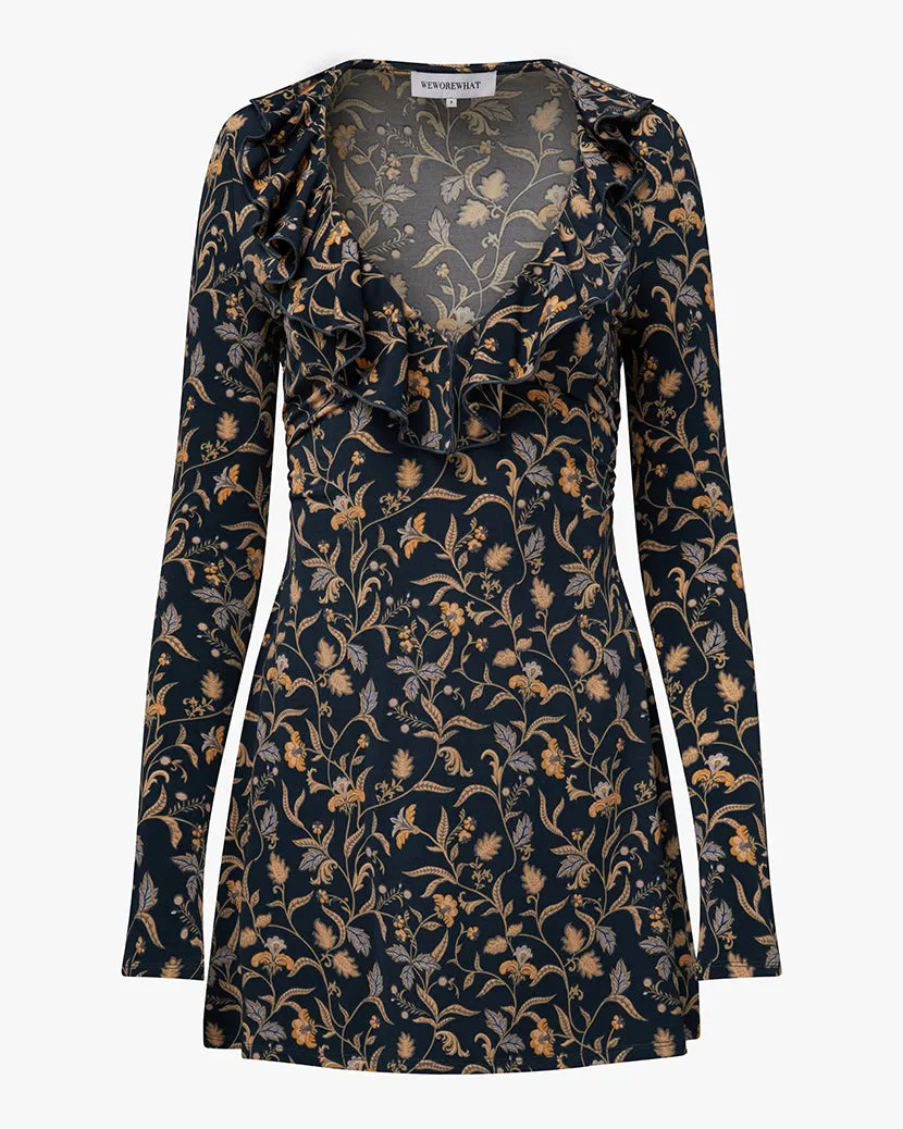 Ruffle V Neck Mini Dress sold by WeWoreWhat product image thumbnail 2