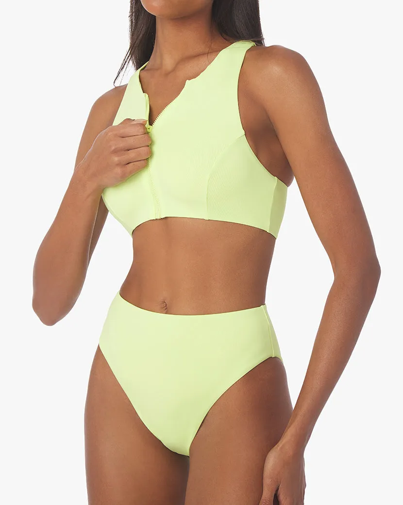 Zip Front Racerback Bikini Top sold by WeWoreWhat product image thumbnail 4