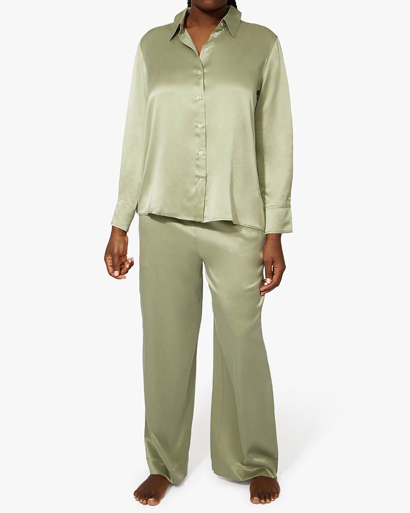 Silk Wide Leg Pant sold by WeWoreWhat product image thumbnail 7