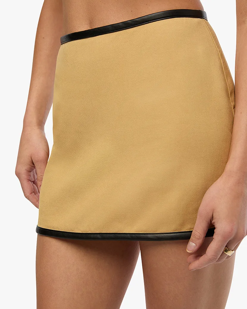 Leather Trim Mini Skirt sold by WeWoreWhat product image thumbnail 4