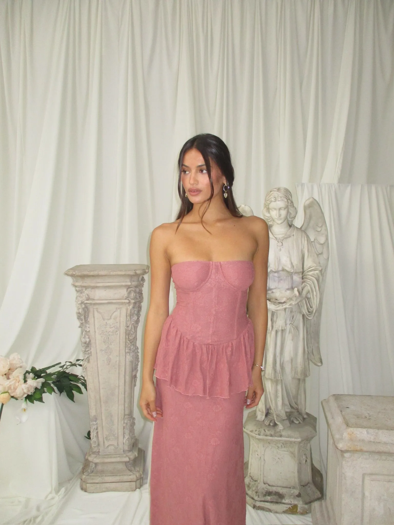 Strapless Corset Peplum Maxi Dress sold by WeWoreWhat product image thumbnail 3