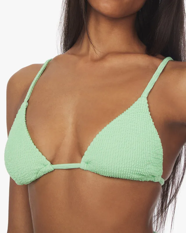 Cooper Spongie Seersucker Bikini Top sold by WeWoreWhat