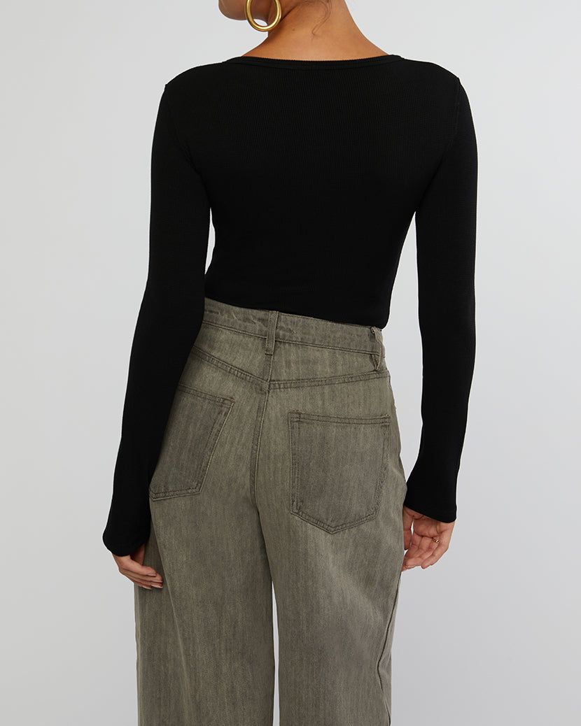 Henley Bodysuit sold by WeWoreWhat product image thumbnail 4