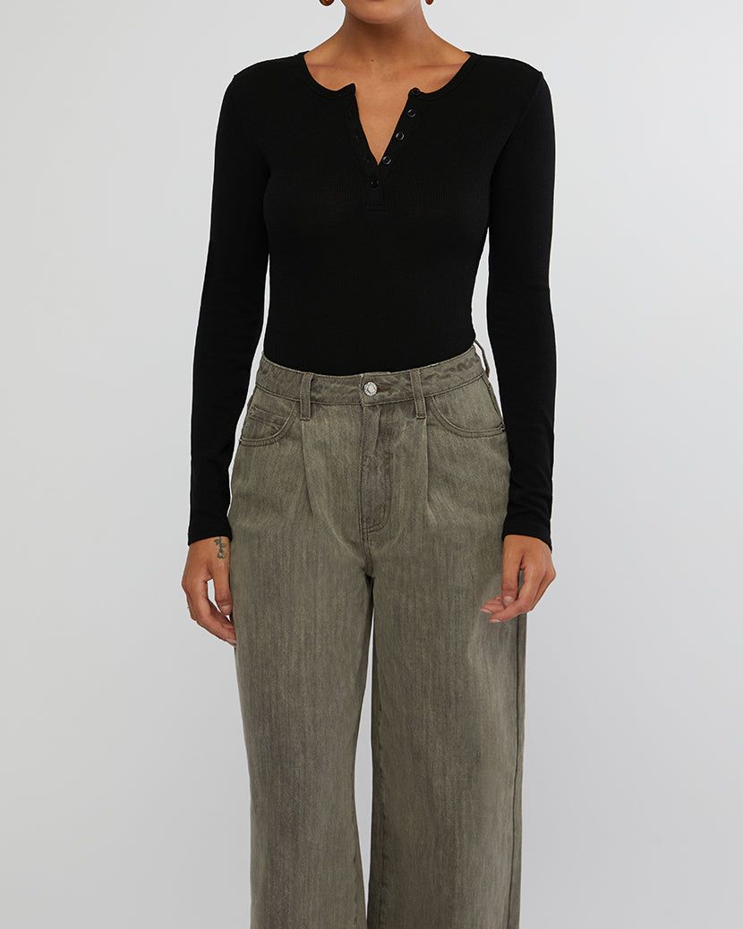 Henley Bodysuit sold by WeWoreWhat product image thumbnail 5