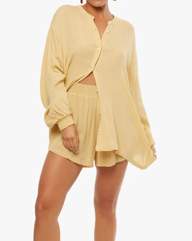 Billow Sleeve Button Up sold by WeWoreWhat