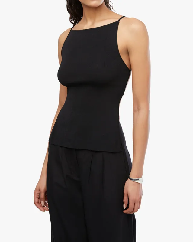 High Straight Neck Top sold by WeWoreWhat