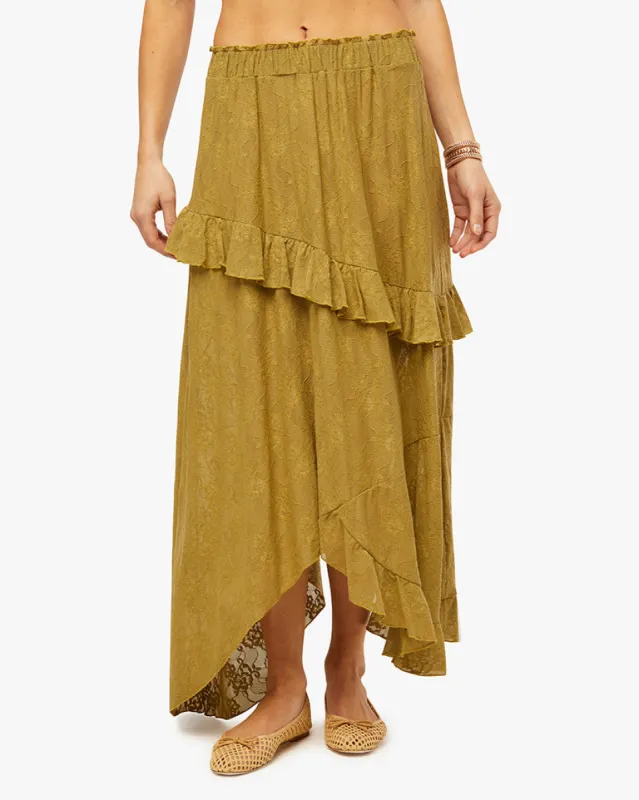 Lace Ruffle Skirt sold by WeWoreWhat