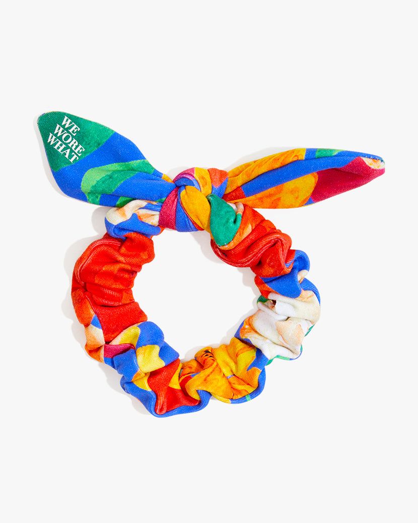 Abstract Floral Scrunchie sold by WeWoreWhat