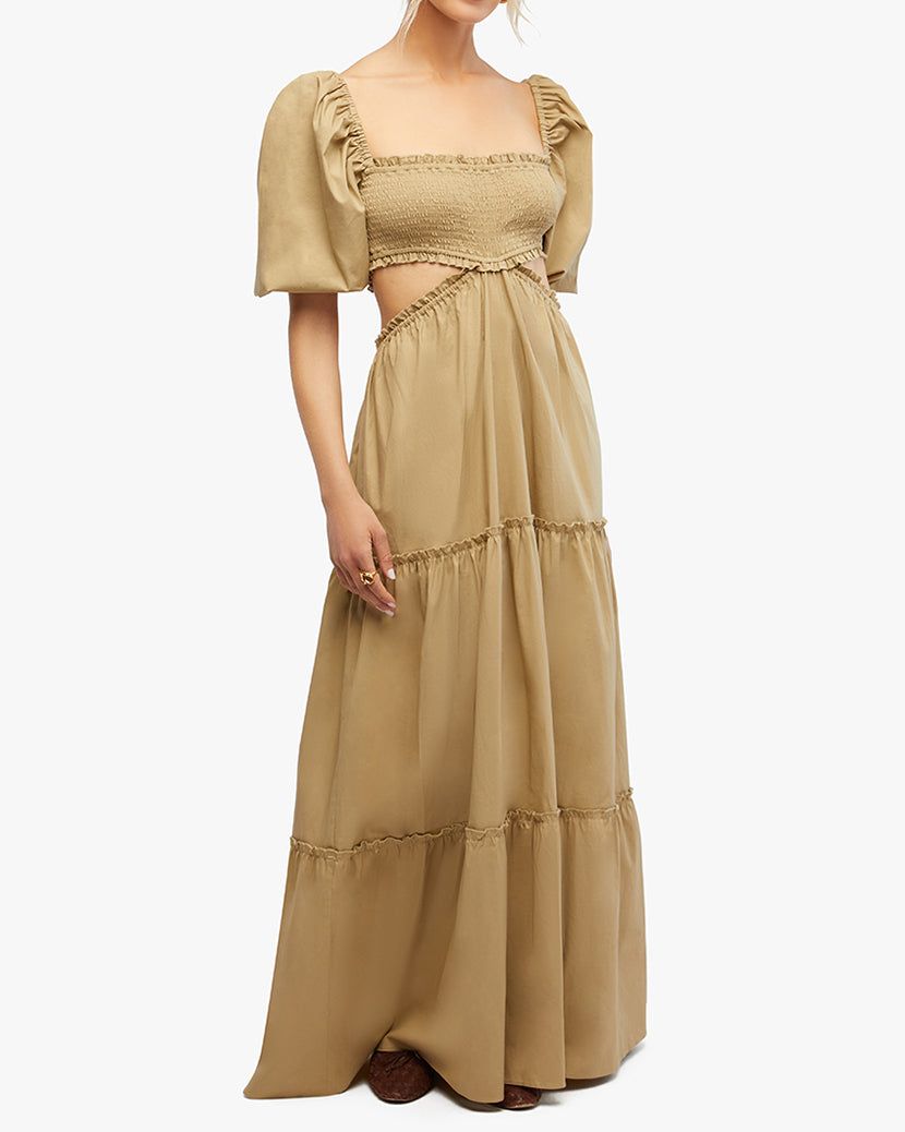 Smocked Cut Out Maxi Dress sold by WeWoreWhat