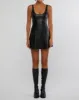 Vegan Leather Mini Dress sold by WeWoreWhat