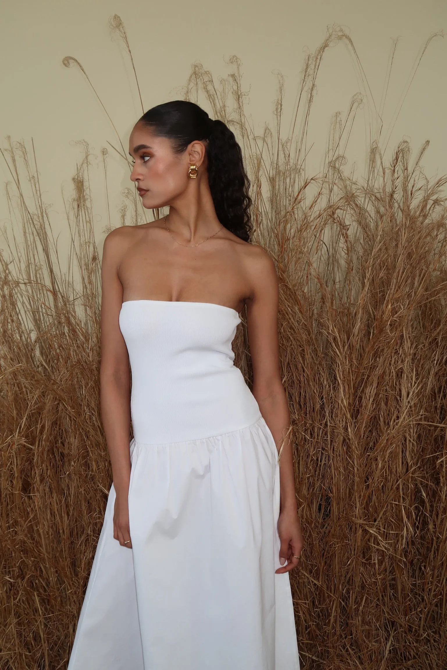 Ribbed Cotton Midi Dress sold by WeWoreWhat product image thumbnail 3