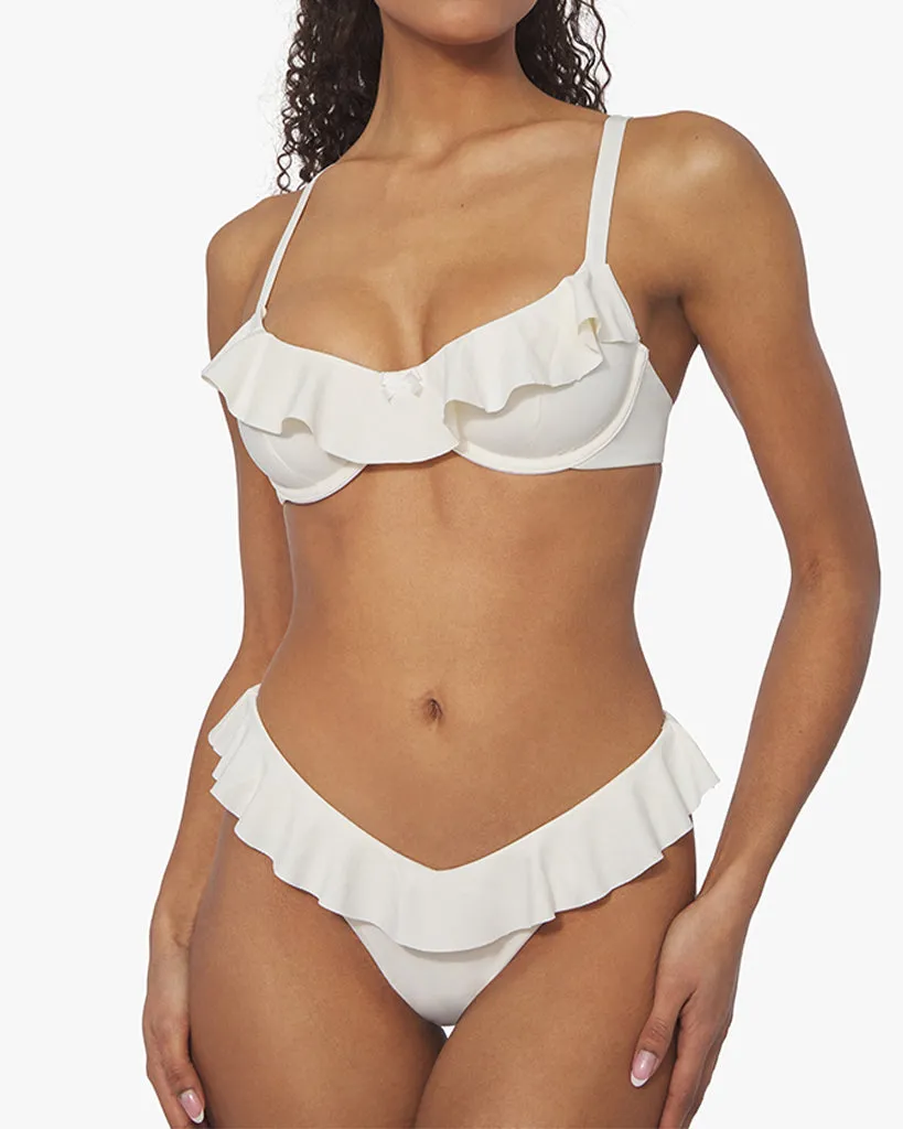 Delilah Ruffle Bikini Bottom sold by WeWoreWhat