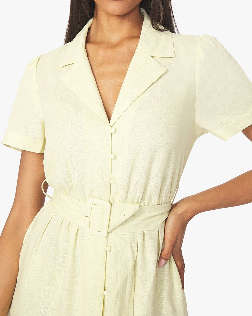 Camp Collar Linen Blend Shirt Dress sold by WeWoreWhat product image thumbnail 6