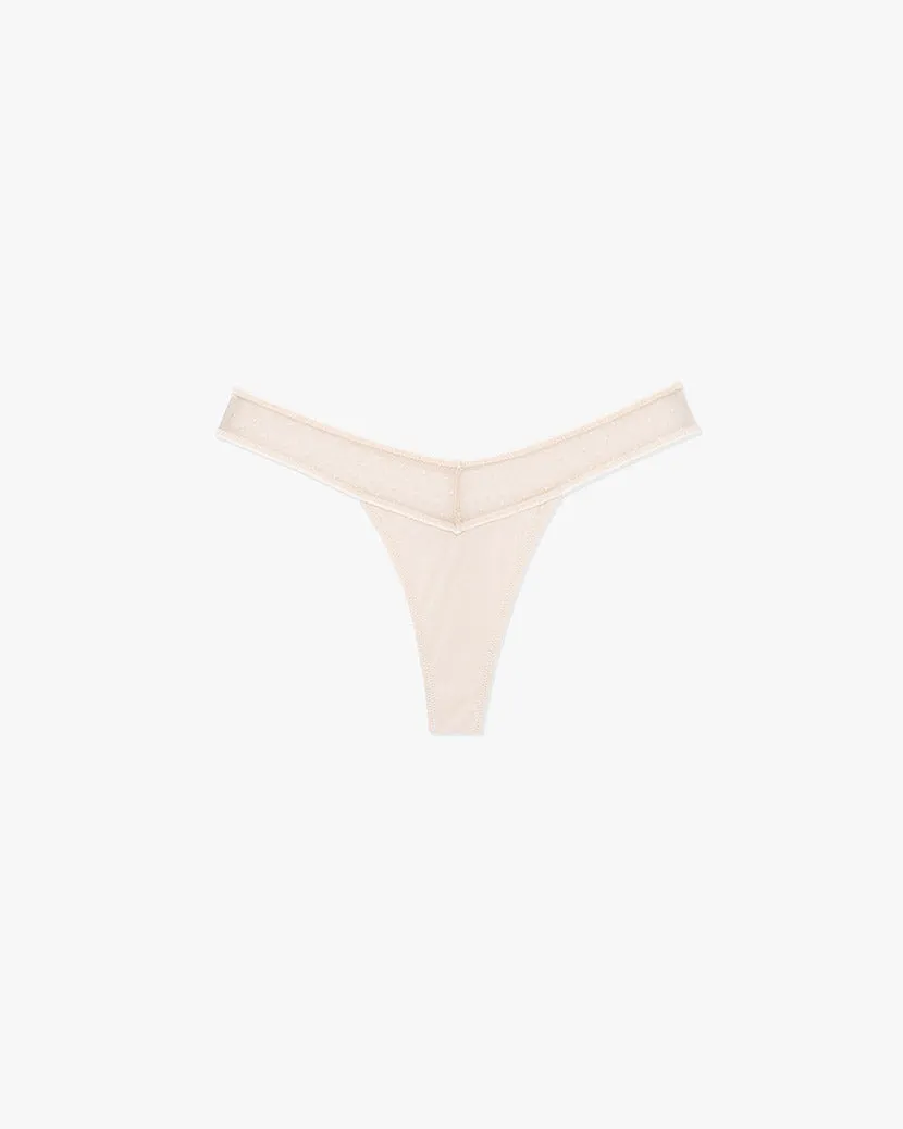 Swiss Dot Mesh Thong sold by WeWoreWhat product image thumbnail 2