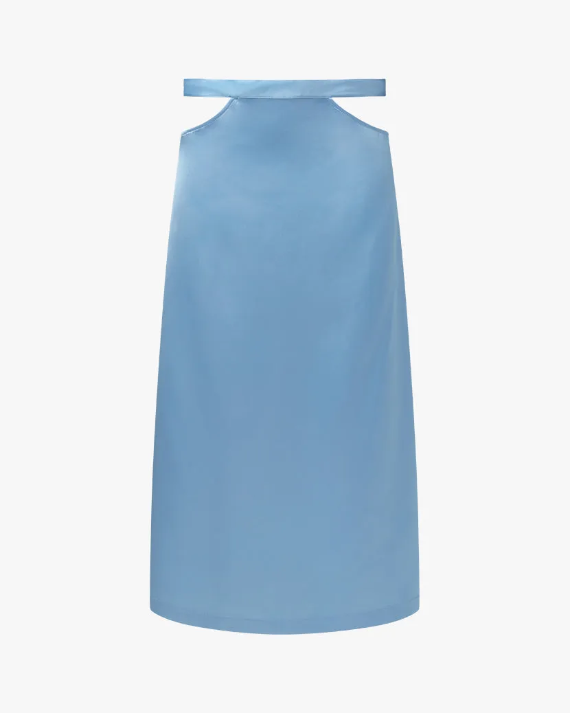 Cut Out Satin Charmeuse Midi Skirt sold by WeWoreWhat