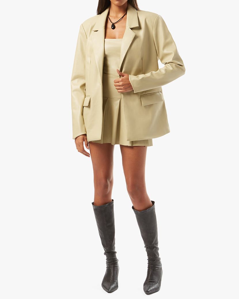 Vegan Leather Blazer sold by WeWoreWhat product image thumbnail 5