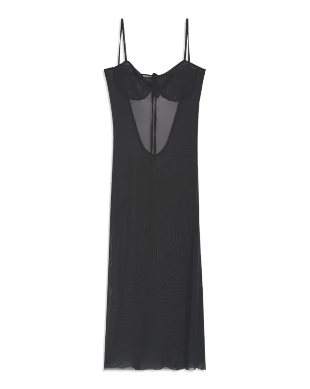Scoop Back Power Mesh Maxi Dress sold by WeWoreWhat