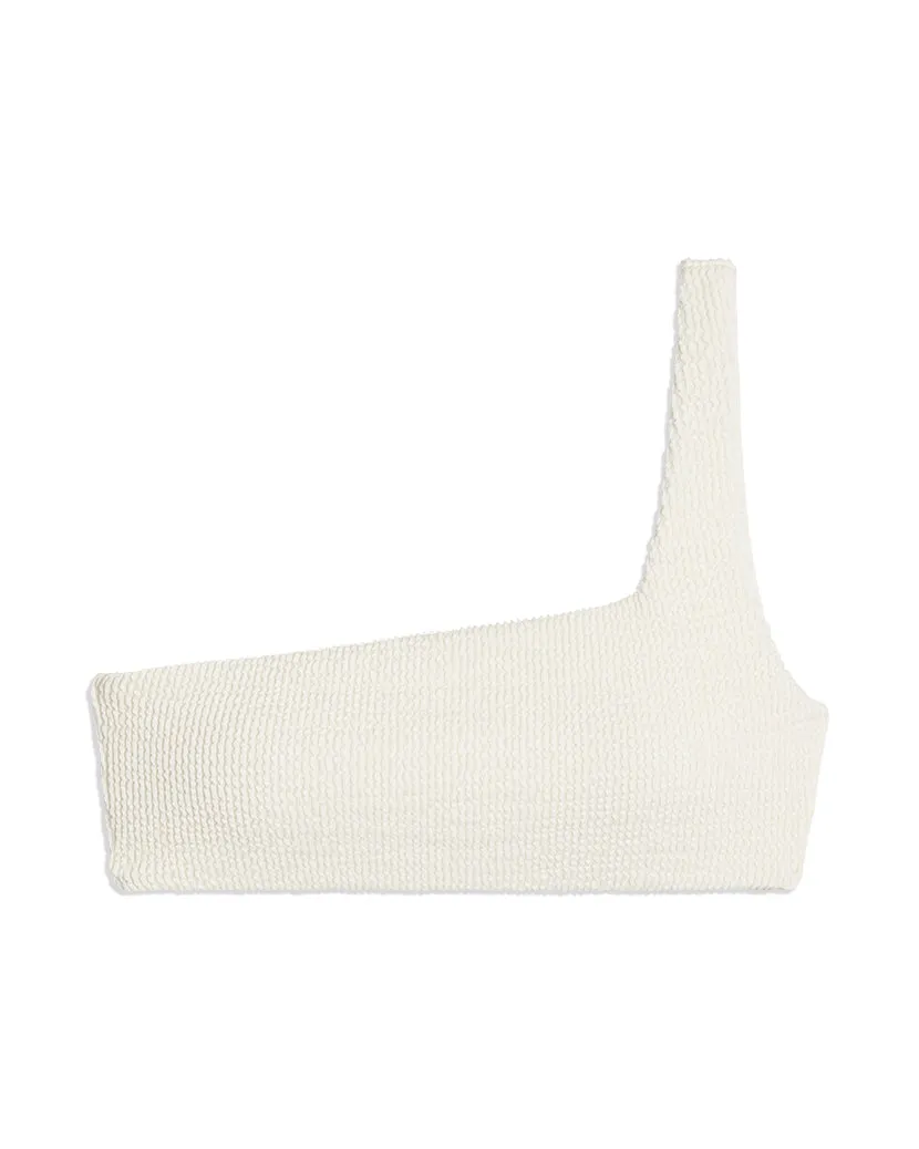 One Shoulder Spongie Seersucker Bikini Top sold by WeWoreWhat product image thumbnail 2