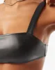 Vegan Leather Bra Top sold by WeWoreWhat