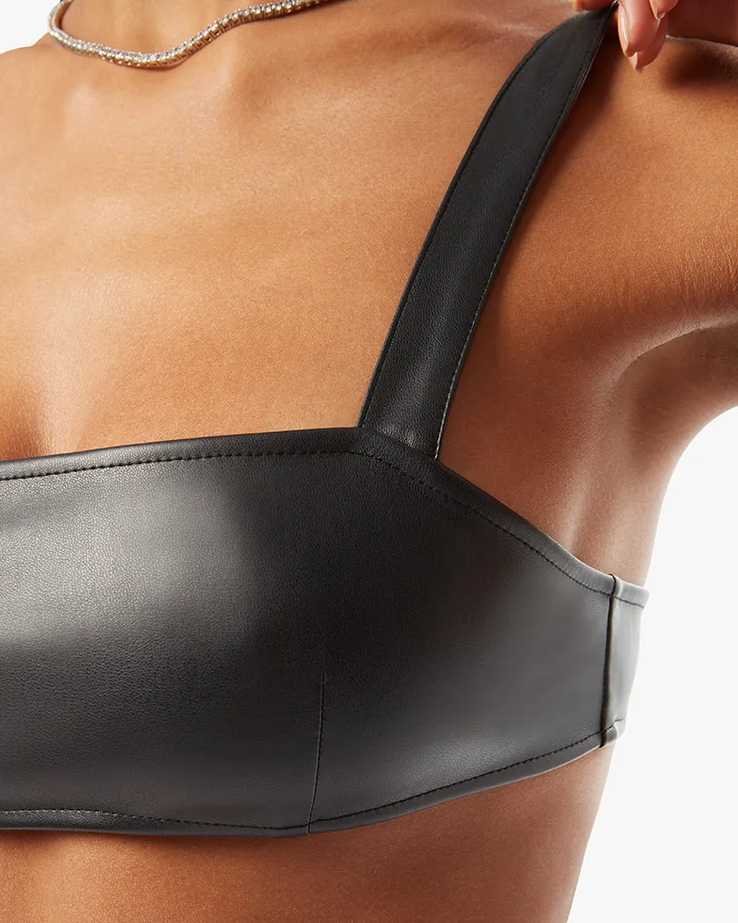 Vegan Leather Bra Top sold by WeWoreWhat product image thumbnail 5