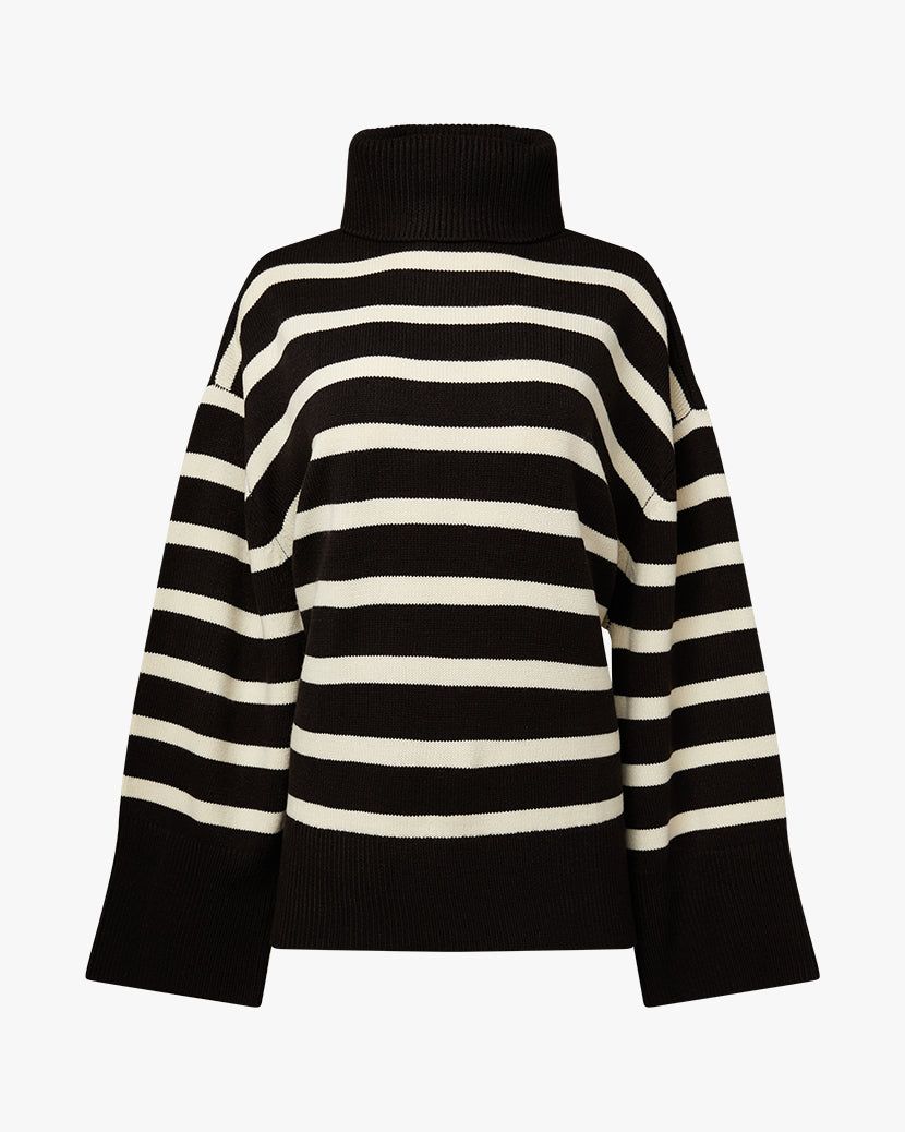 Striped Turtle Neck Sweater sold by WeWoreWhat product image thumbnail 2