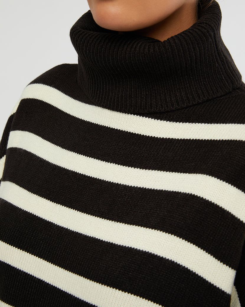 Striped Turtle Neck Sweater sold by WeWoreWhat product image thumbnail 5