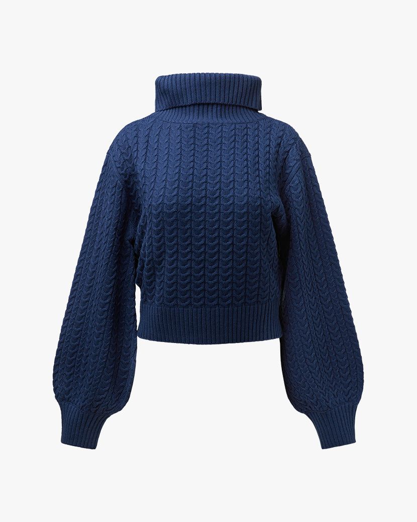 Turtleneck Cable Sweater sold by WeWoreWhat product image thumbnail 2