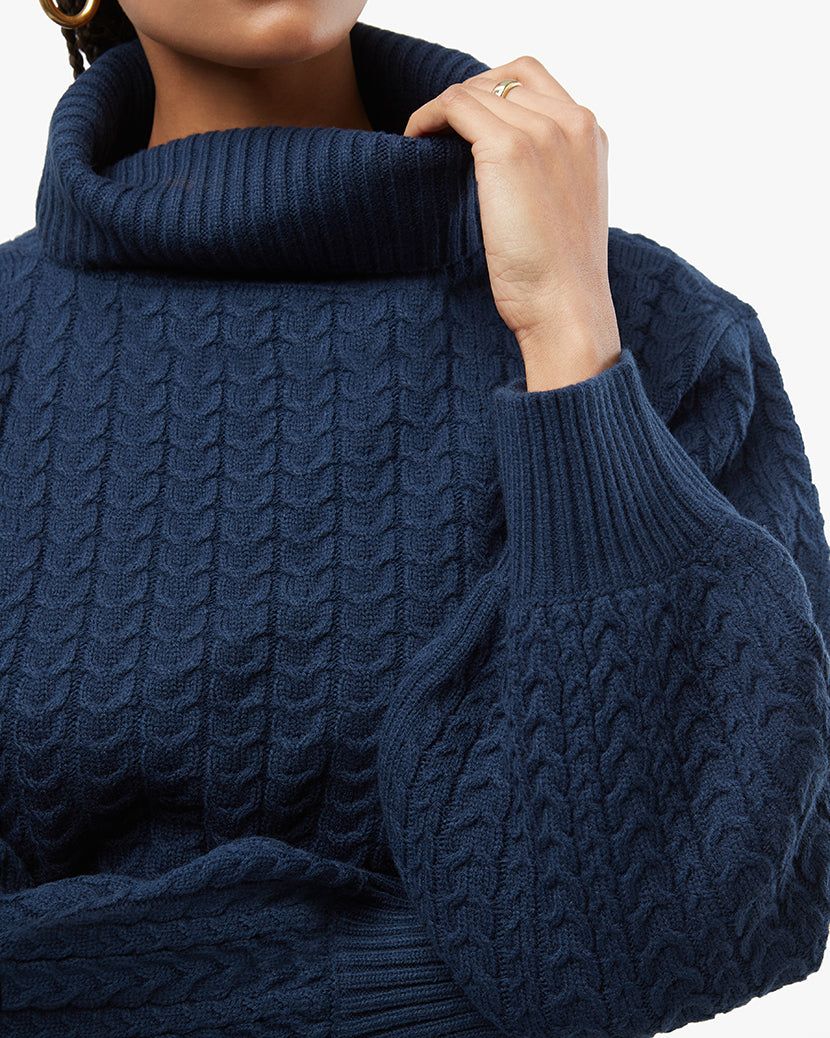 Turtleneck Cable Sweater sold by WeWoreWhat product image thumbnail 6