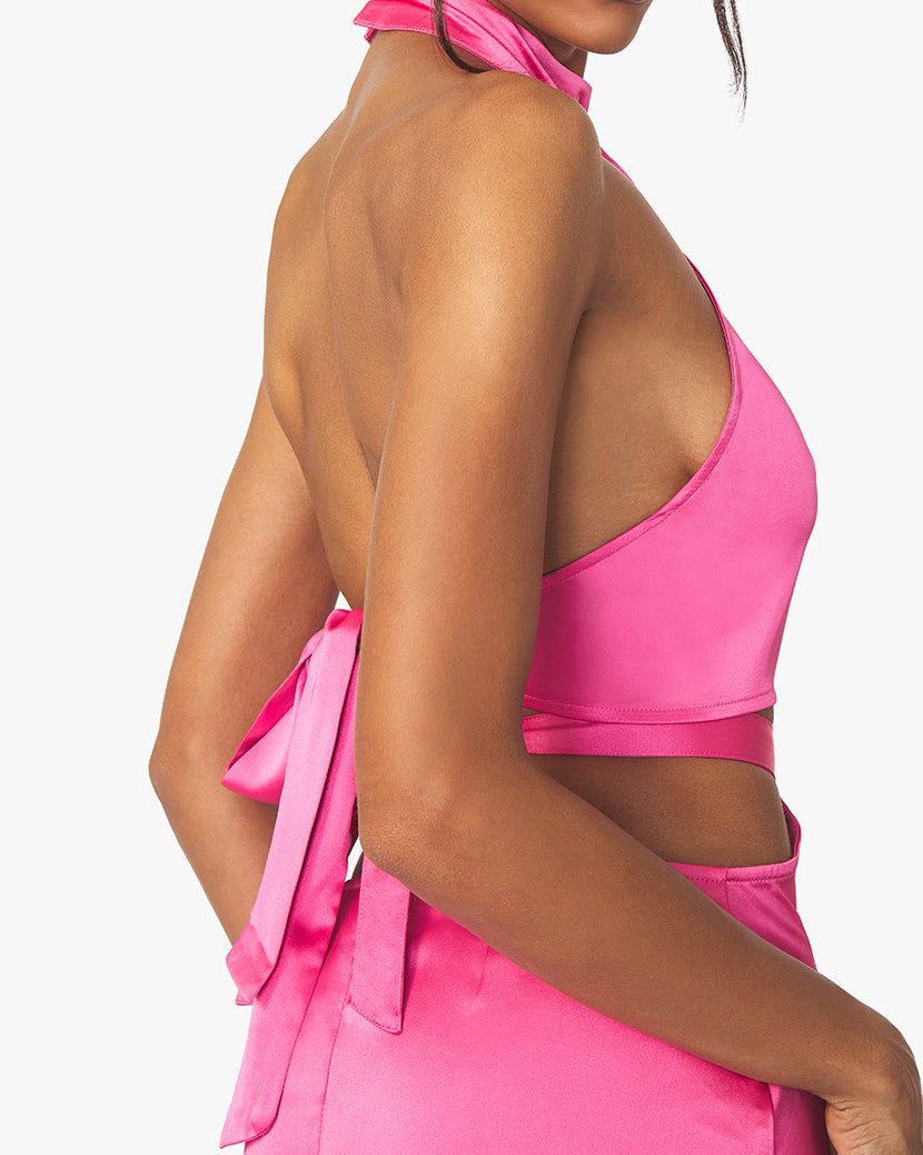 Halter Satin Charmeuse Top sold by WeWoreWhat product image thumbnail 4