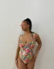 Ruched Cup Vintage Roses One Piece sold by WeWoreWhat