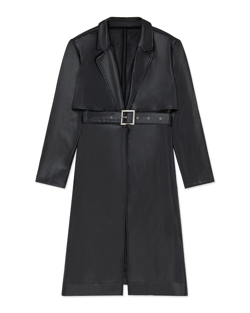 Vegan Leather Trench Coat sold by WeWoreWhat product image thumbnail 2