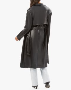 Vegan Leather Trench Coat sold by WeWoreWhat