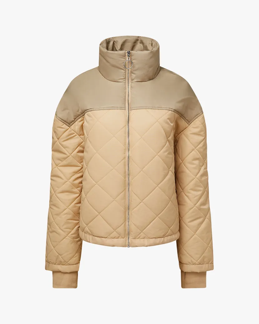 Color Blocked Quilted Puffer Jacket sold by WeWoreWhat product image thumbnail 2