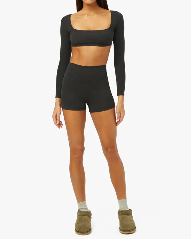 Long Sleeve Square Neck Cotton Jersey Bra Top sold by WeWoreWhat