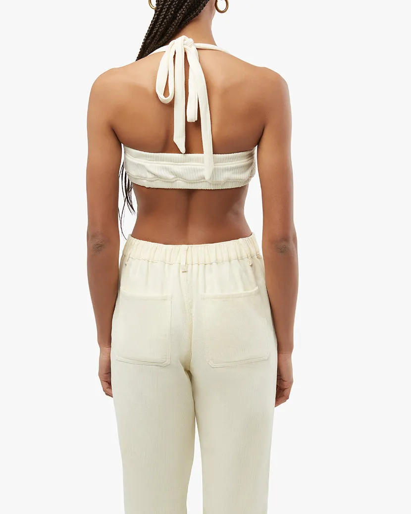 Tie Halter Wide Rib Bra Top sold by WeWoreWhat product image thumbnail 4