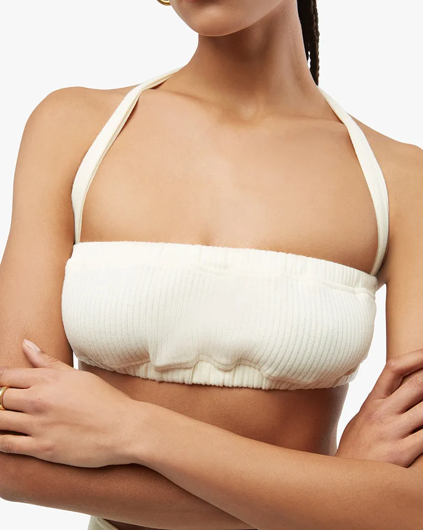 Tie Halter Wide Rib Bra Top sold by WeWoreWhat product image thumbnail 5