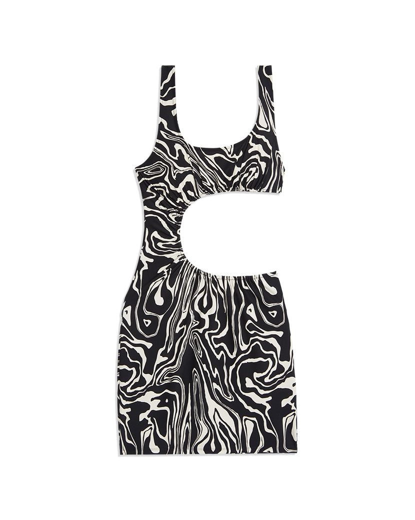 Ruched Cut Out Marble Mini Dress sold by WeWoreWhat