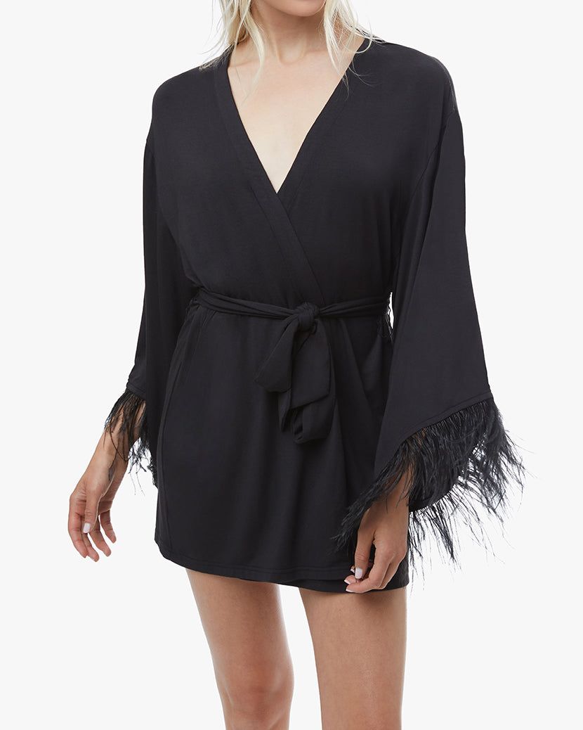 Feather Modal Jersey Robe sold by WeWoreWhat