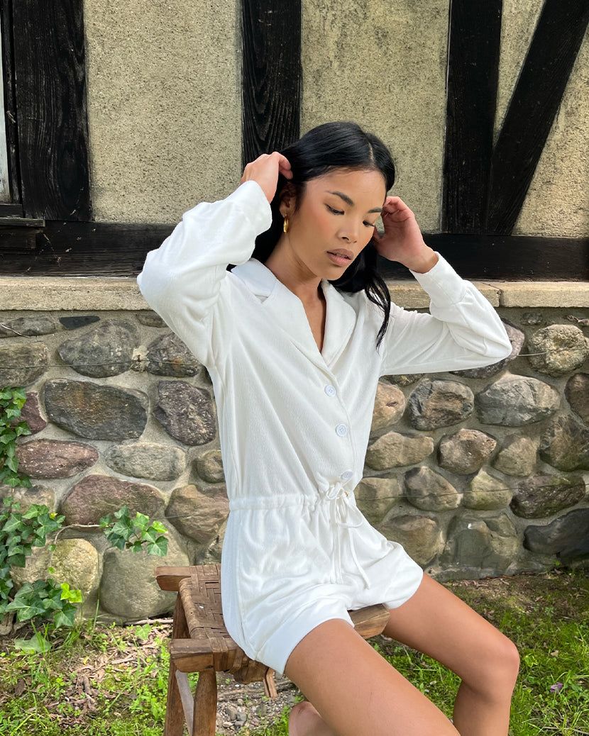 Knit Towel Terry Romper sold by WeWoreWhat product image thumbnail 3
