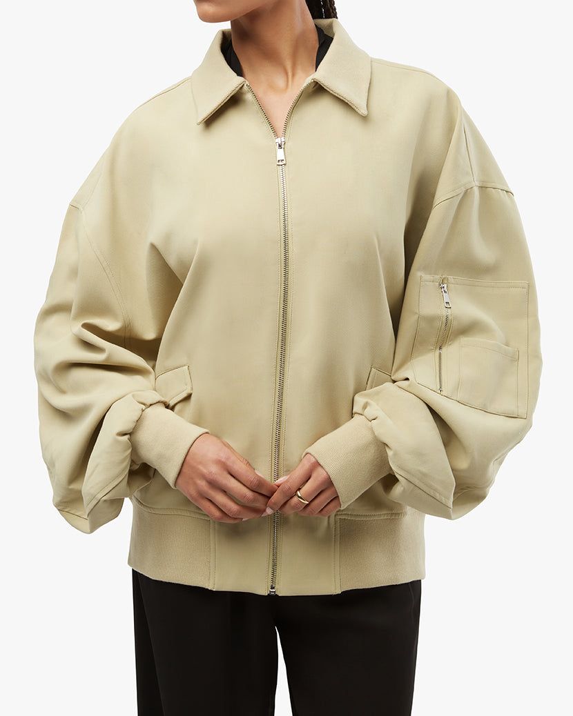 Twill Bomber Jacket sold by WeWoreWhat