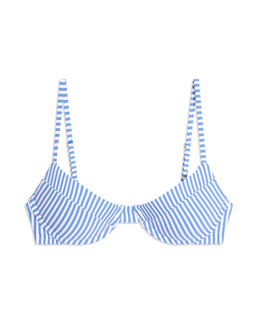 Vintage Demi Micro Stripe Bikini Top sold by WeWoreWhat